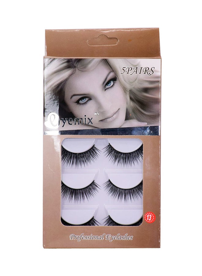 YEMIX Pack Of 10 Styling Day And Night Eyelashes Black - Image 2