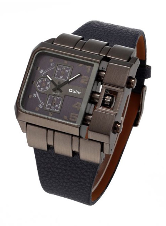 Oulm Men's Quartz Analog Leather Watch HP336403  - Image 2