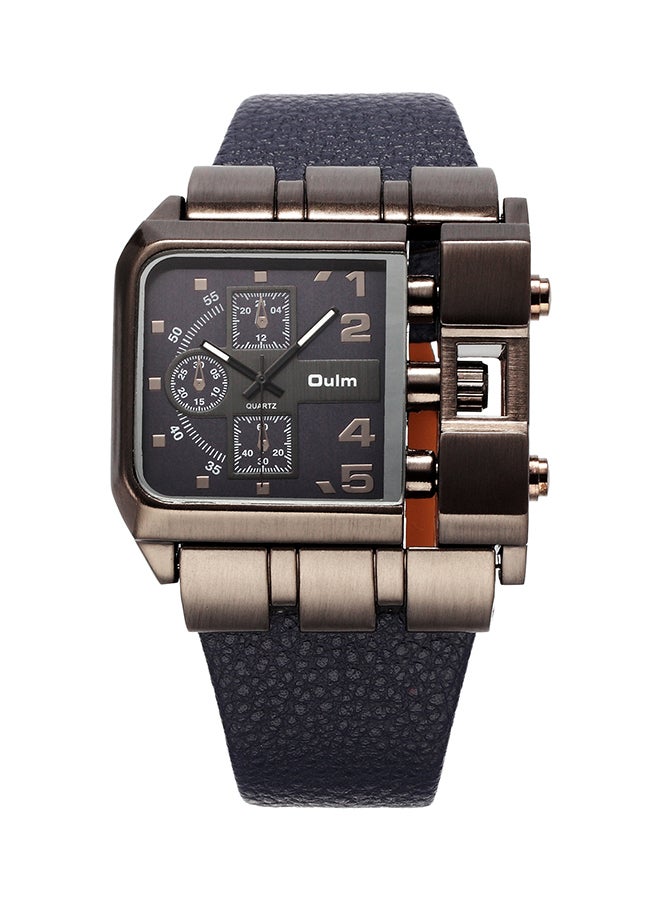 Oulm Men's Quartz Analog Leather Watch HP336403  - Image 1