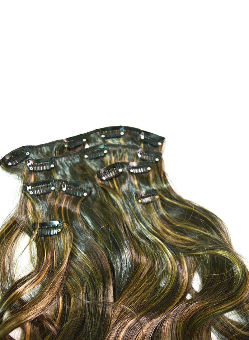 Artifice 6-Piece Curly Silky Hair Extension Set Multicolour - Image 2