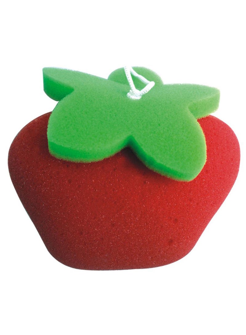 Panache Apple Shape Bath Sponge Red/Green 