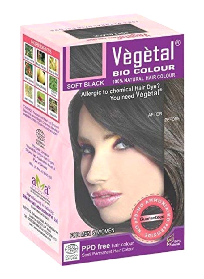 Vegetal Bio Hair Colour Soft Black 50grams