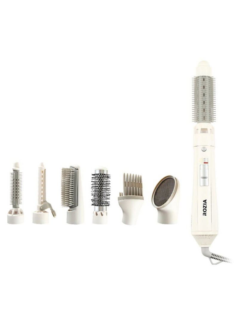 Rozia - 7-In-1 Multi Styler With Volume Lifter White/Black - Image 1