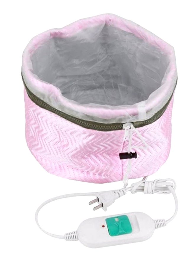 Kawachi - Hair Thermal Spa Treatment Electric Heat Cap Pink/White 17 x 21cm - Image 1