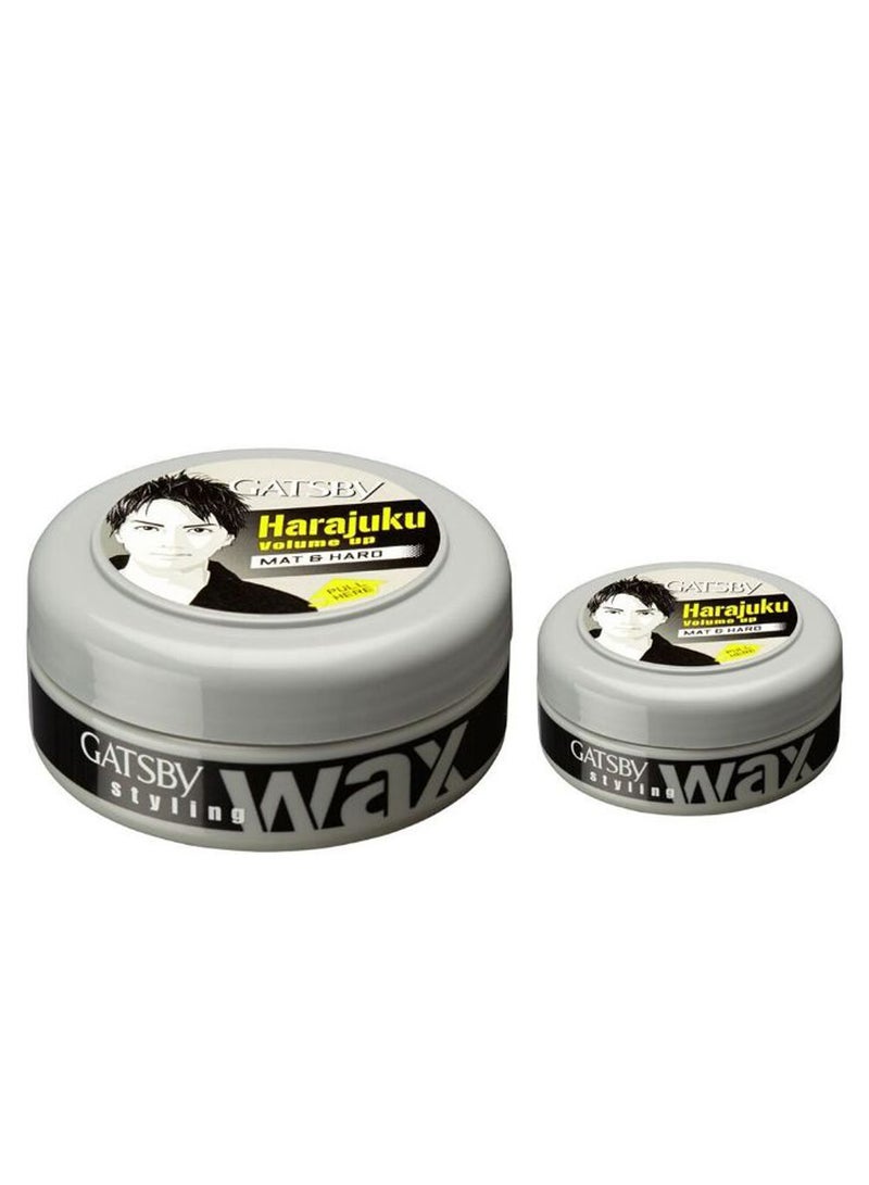 GATSBY - 2-Piece Harajuku Mat And Hard Hair Styling Wax Set 0.8X0.7X2inch - Image 1