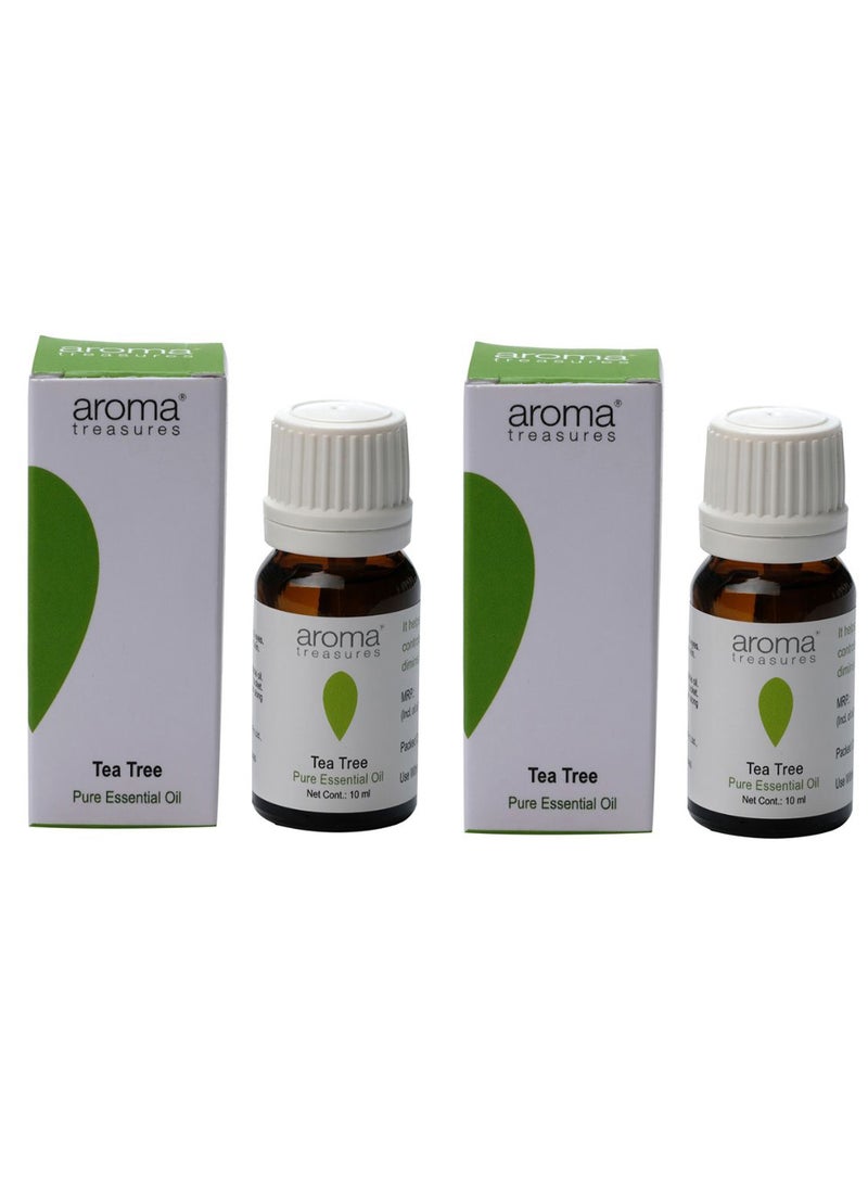 Aroma Treasures Pack Of 2 Tea Tree Oil 2 x 10ml 