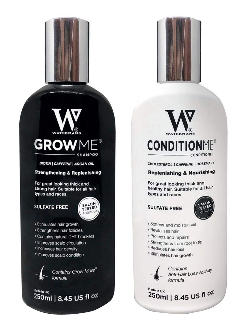 Watermans Hair Growth Shampoo and Conditioner Set 250 x 2ml 