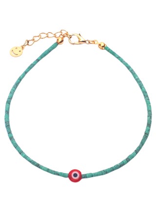 Cylindrical Beads Evil Eye Anklet - v1566933721/N29225965A_1