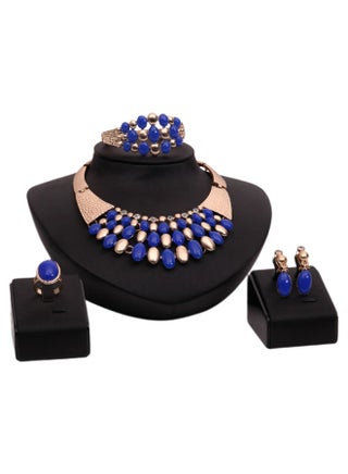 4-Piece 18 Karat Gold Plated Jewellery Set - v1566933725/N29238640A_1