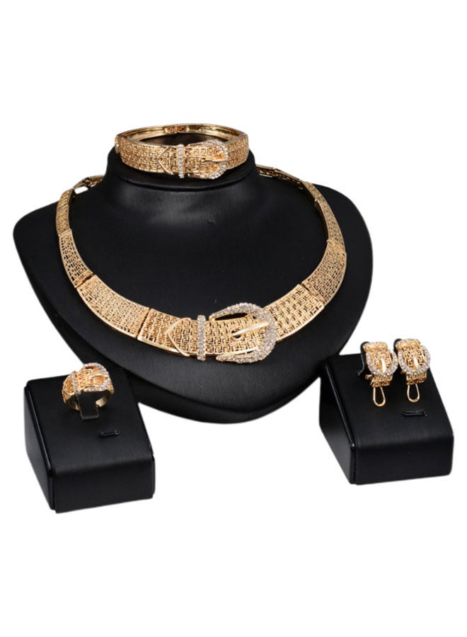 DD 4-Piece 18 Karat Gold Plated Jewellery Set