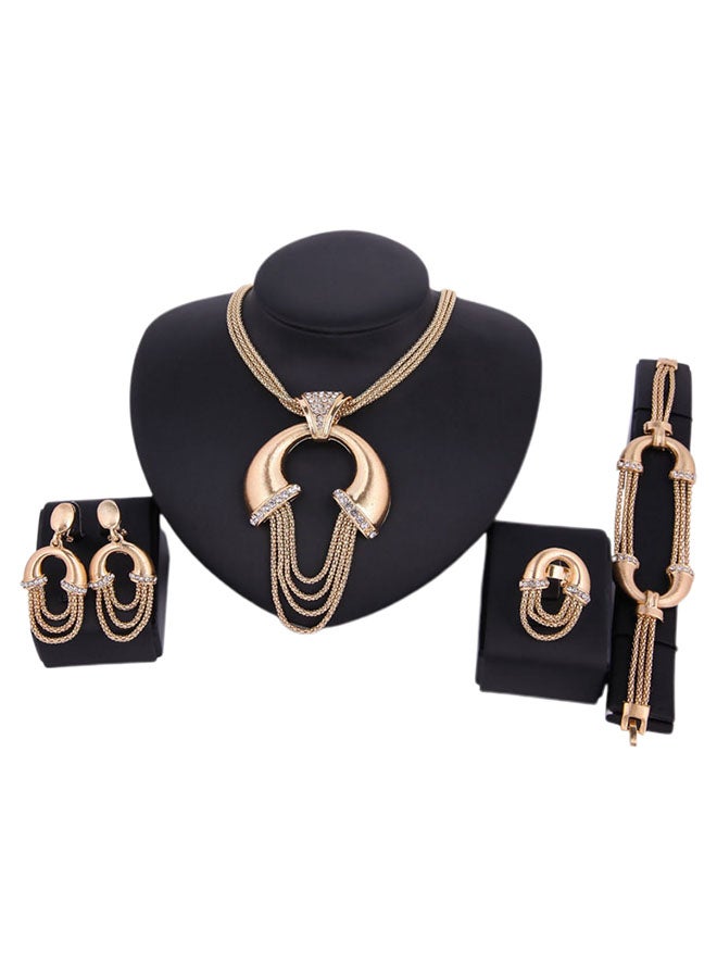 DD - 4-Piece 18 Karat Gold Plated Jewellery Set - Image 1