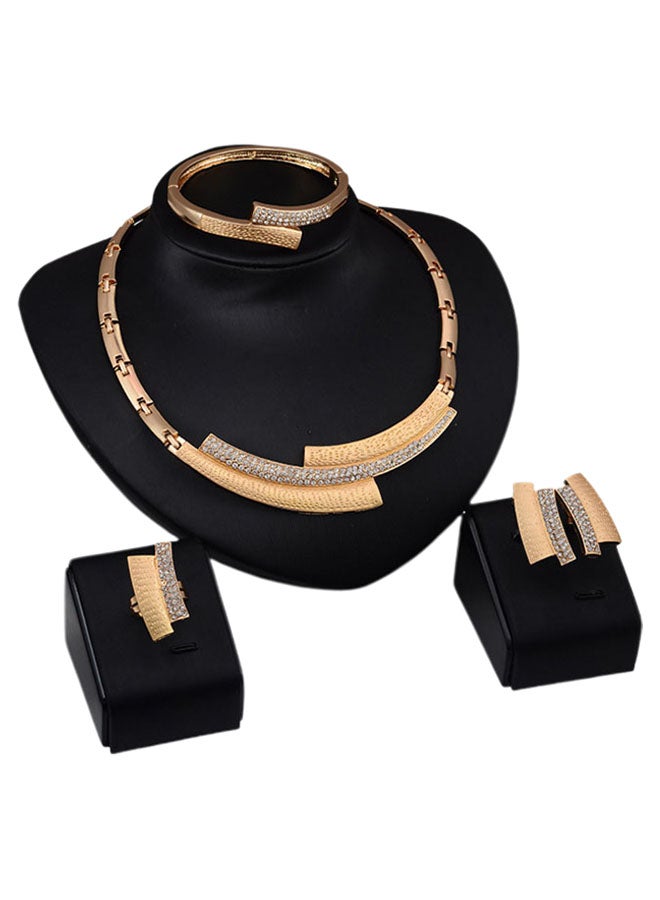 DD 4-Piece 18 Karat Gold Jewellery Set