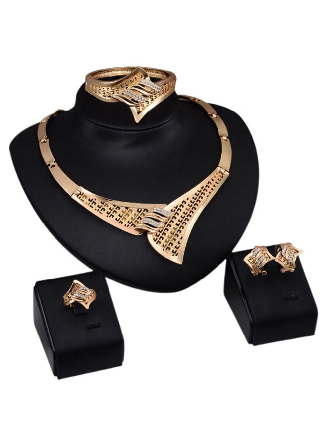 4-Piece 18 Karat Gold Jewellery Set - v1566933730/N29238678A_1