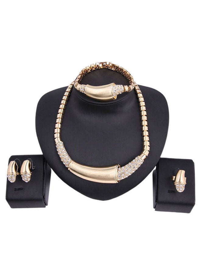 DD 4-Piece 18 Karat Gold Jewellery Set