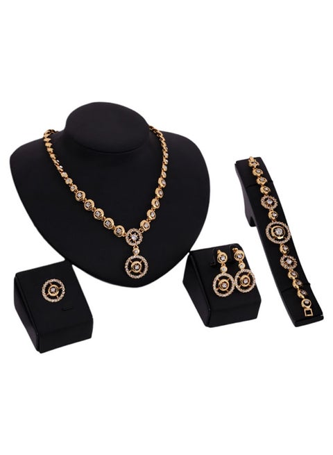 DD 4-Piece 18 Karat Gold Jewellery Set Best Price UAE Dubai