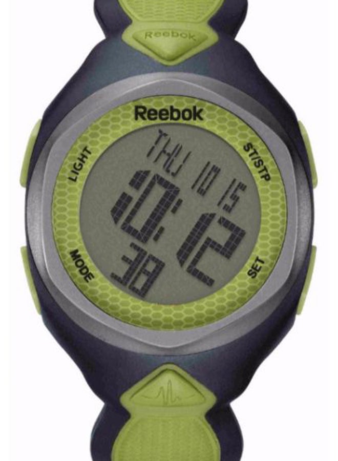 ساعة رقمية أوتوماتيكية مستديرة بسوار من السيليكون طراز RB-0092 unisex