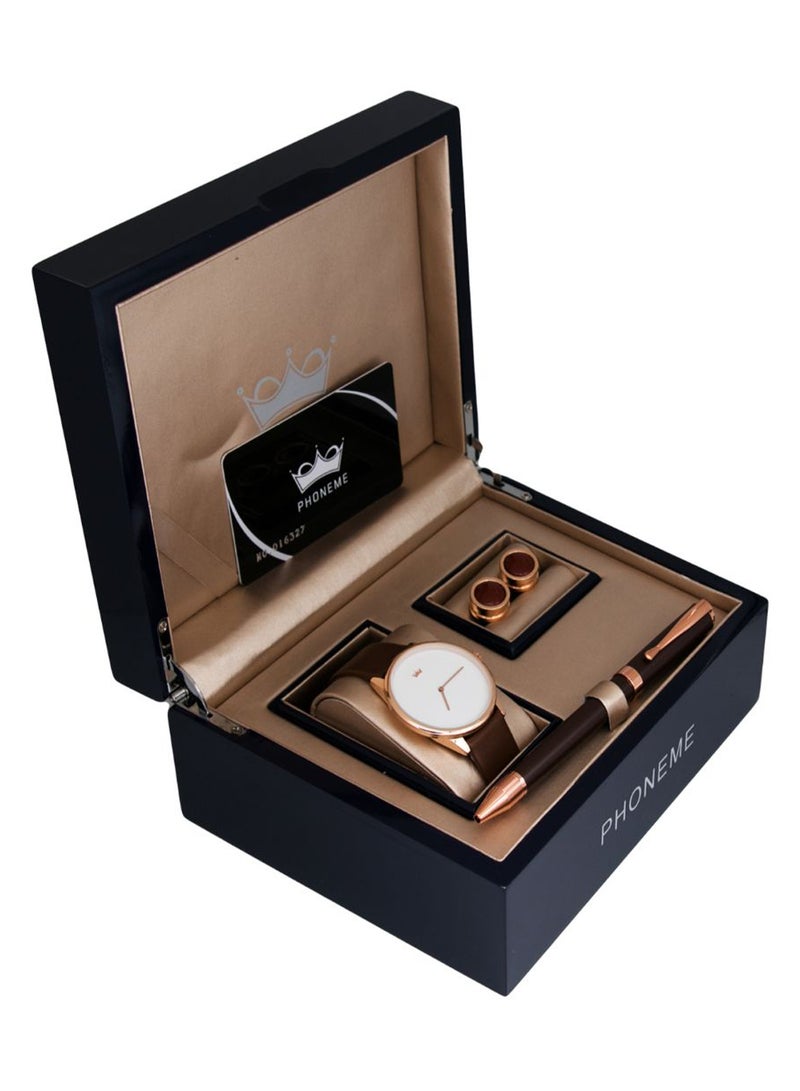 فونيم ساعة كوارتز مستديرة وبعقارب من خليط معدني طراز 2007557 men - Image 1