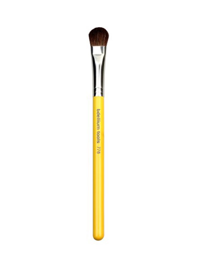 Bdellium Tools Professional Studio Line Large Overall Shadow Eye Brush-778 Yellow/Silver  - Image 1
