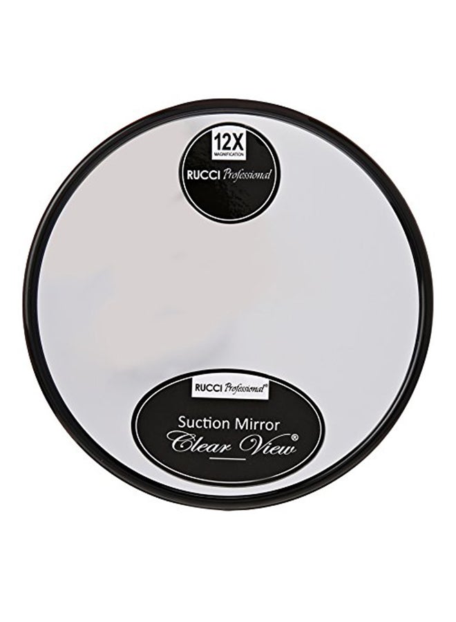 Rucci 12X Magnification Vanity Mirror Black  - Image 1