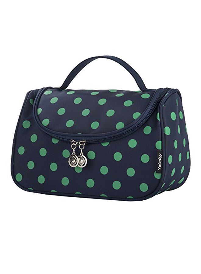 Yeiotsy Polka Dots Toiletry Bag Blue