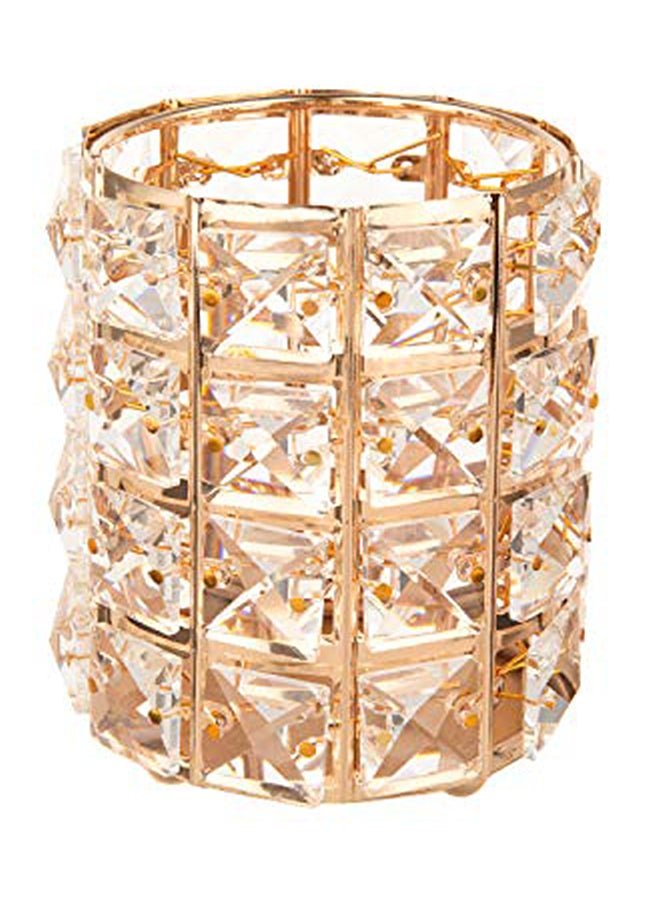 Feyarl - Crystal Makeup Brush Holder Gold - Image 1