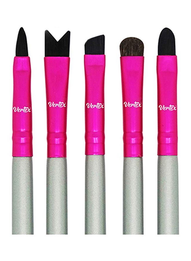 5-Piece Lip Brush Set Pink/White - v1566963771/N29262480A_1