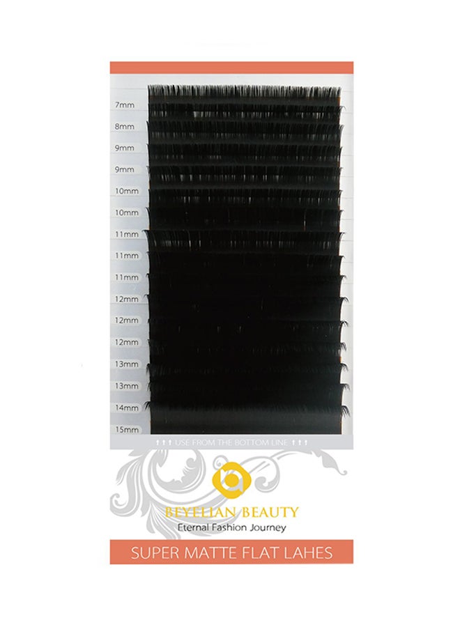 BEYELIAN Semi-Permanent C Curl Flat Eyelash Extension Set Black 