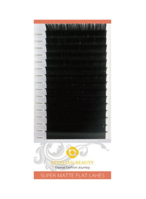 Ellipse Flat Mink D Curl Eyelash Extension Set Black