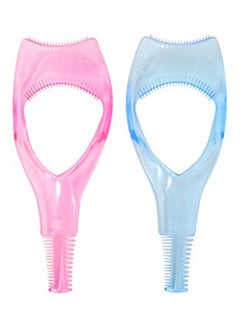 HONBAY 4-Piece 3 In 1 Eyelashes Mascara Shield Applicator Set Blue 