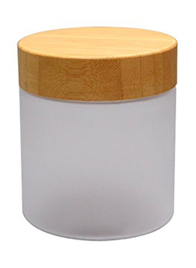 erioctry Refillable Plastic Jars With Bamboo Lids 250ml 