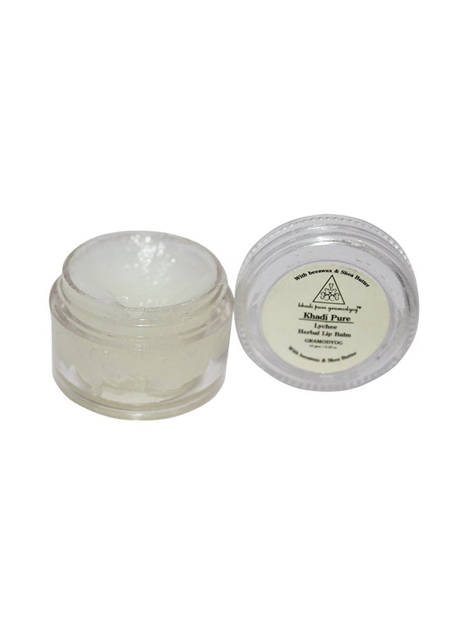Khadi Pure Gramodyog - Herbal Lychee Lip Balm Clear 10grams - Image 1