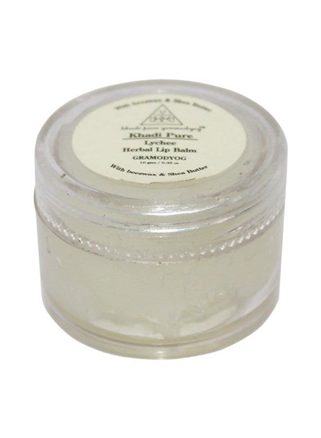Khadi Pure Gramodyog - Herbal Lychee Lip Balm Clear 10grams - Image 1