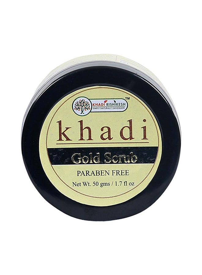 KHADI RISHIKESH Herbal Gold Scrub Clear 50grams - Image 1