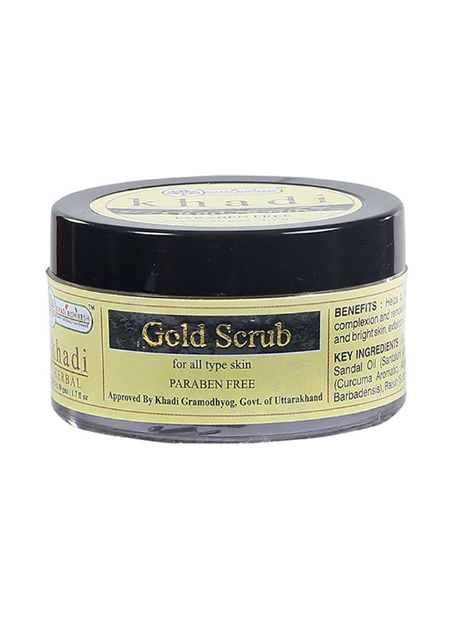 KHADI RISHIKESH Herbal Gold Scrub Clear 50grams - Image 2