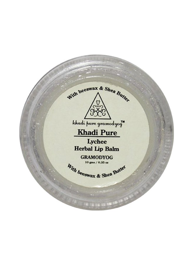 Khadi Pure Gramodyog - Herbal Lychee Lip Balm Clear 10grams - Image 1