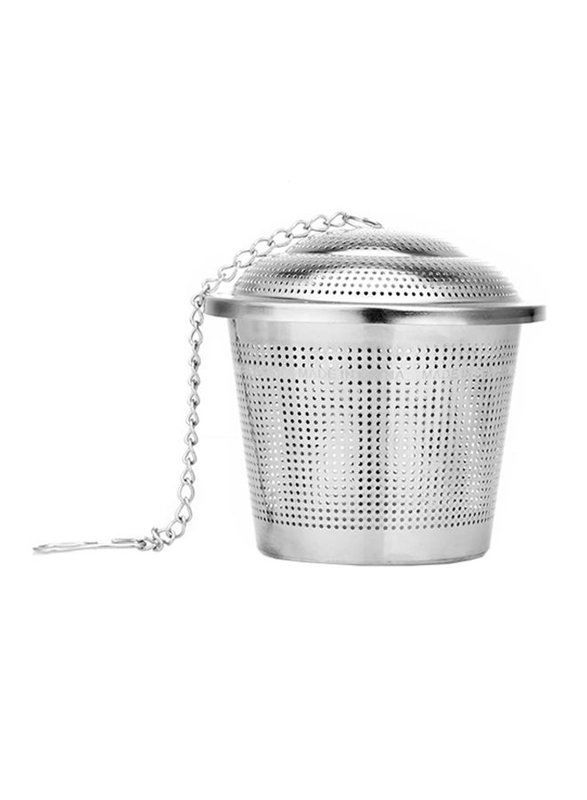 Loose Leaf Tea Strainer Silver 4.5x4.5x4centimeter  - Image 1