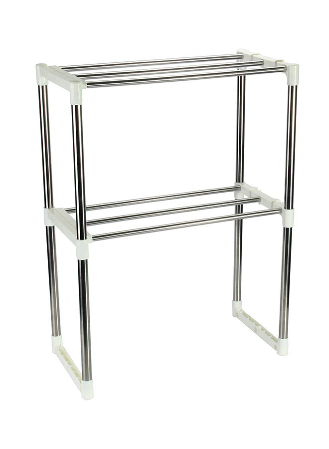 Generic - Multifunctional Microwave Oven Rack Silver 49.5-80x25x60.5cm - Image 1