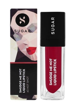 SUGAR Cosmetics Smudge Me Not Liquid Lipstick 43 Hot Shot  - Image 2