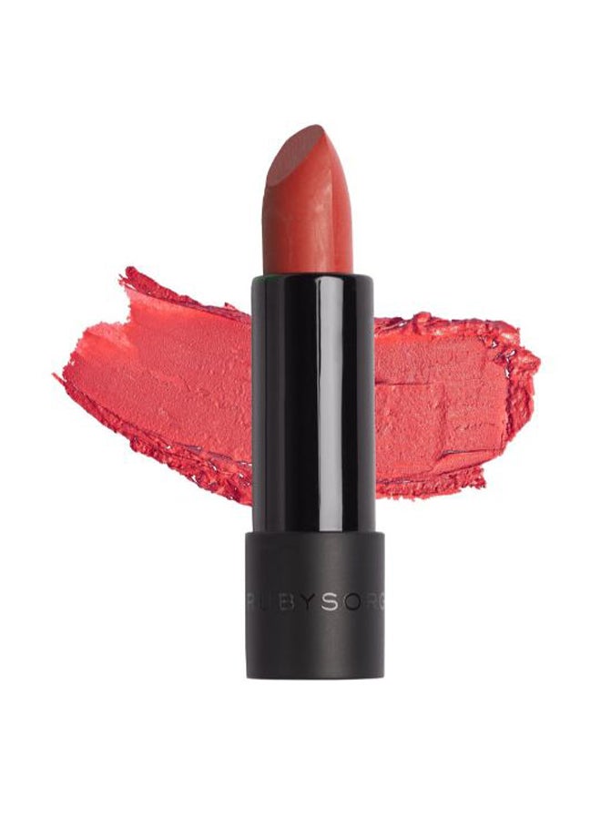Ruby's Organics - Natural And Mineral Apricot Lipstick Red - Image 1
