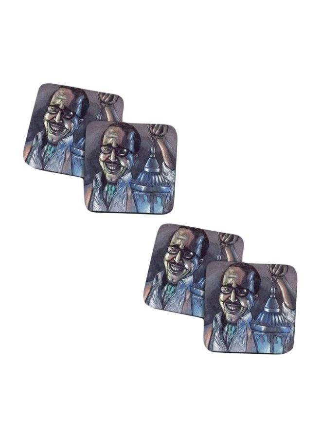 PrinTech - 4-Piece Printed Coaster Set Multicolour - Image 1