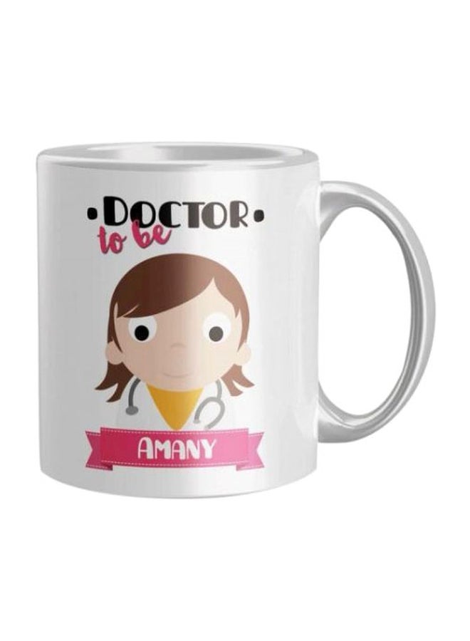 iPrint Doctor To Be Printed Coffee Mug White/Black/Yellow Standard 