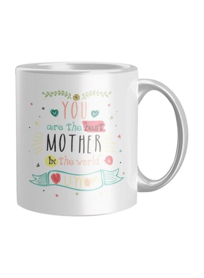 Quote Printed Coffee Mug White/Black/Pink Standard