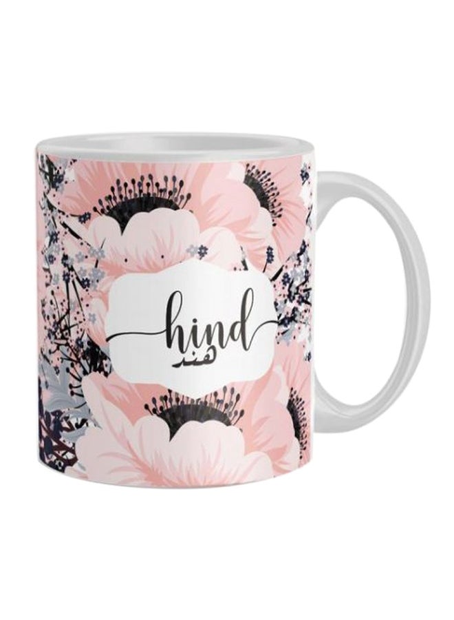 iPrint Printed Coffee Mug Pink/White/Black 