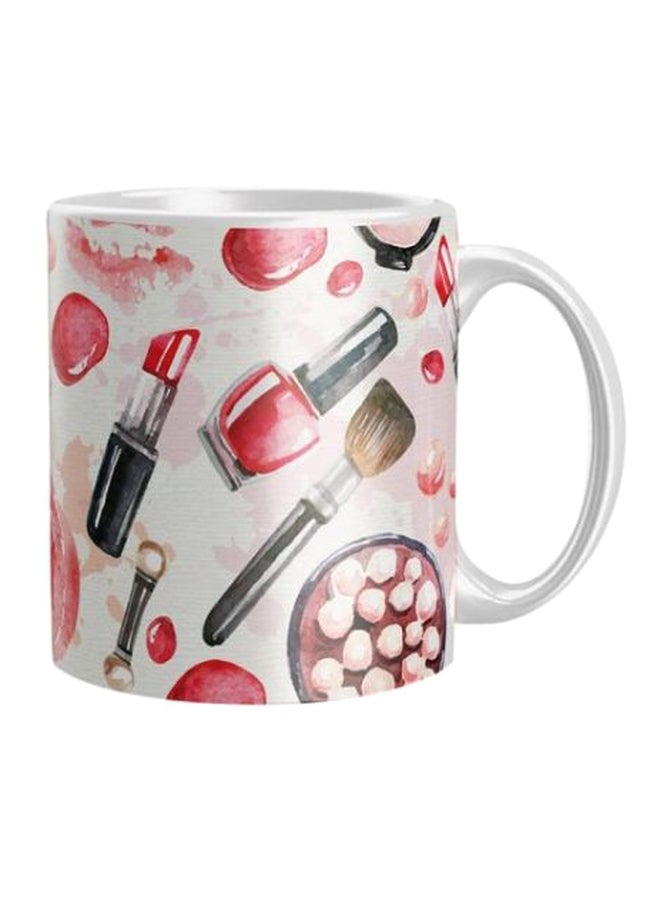 Printed Coffee Mug White/Red/Black
