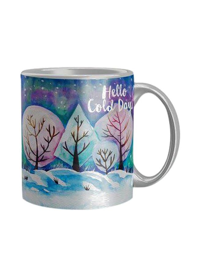 Printed Coffee Mug White/Blue/Pink Standard