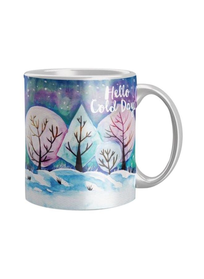 iPrint Printed Coffee Mug Blue/Pink/White Standard