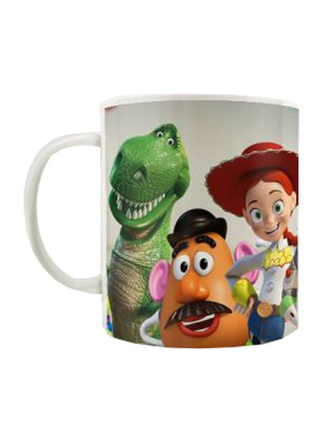 PrinTech Cartoon Printed Mug Beige/Green/White 