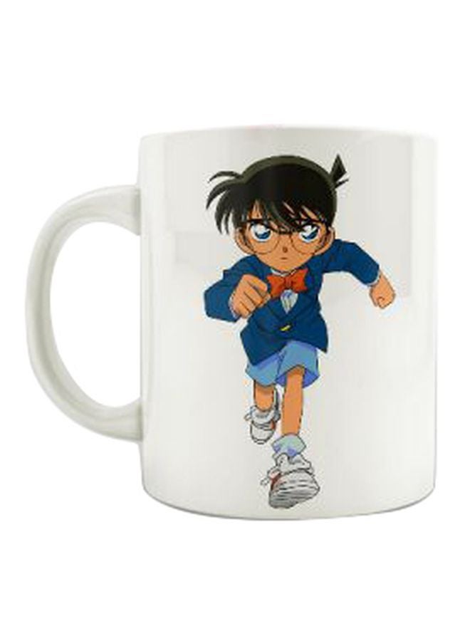 PrinTech Cartoon Printed Ceramic Mug White/Blue/Beige 