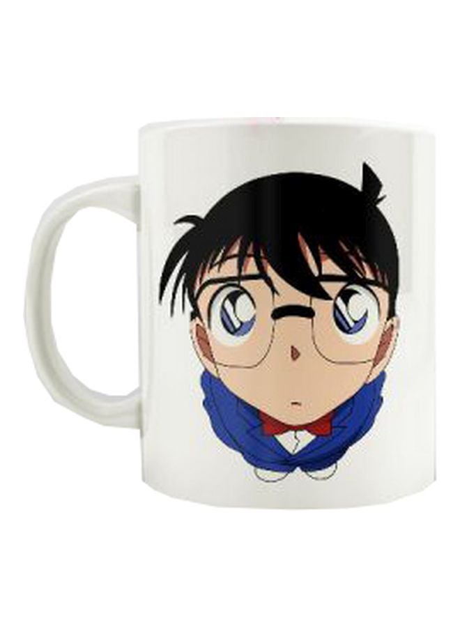 PrinTech Cartoon Printed Ceramic Mug White/Blue/Beige 