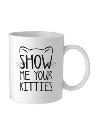Show Me Your Kitties Printed Coffee Mug White/Black 350ml - v1566975233/N29426424A_1